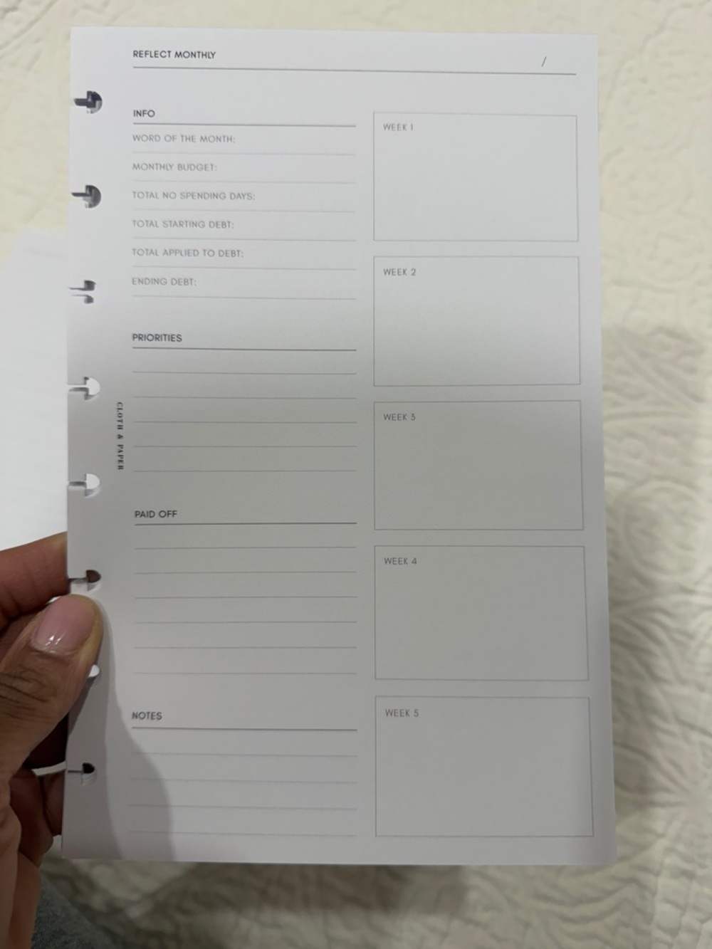Cloth and Paper inserts - Picture 7 of 9